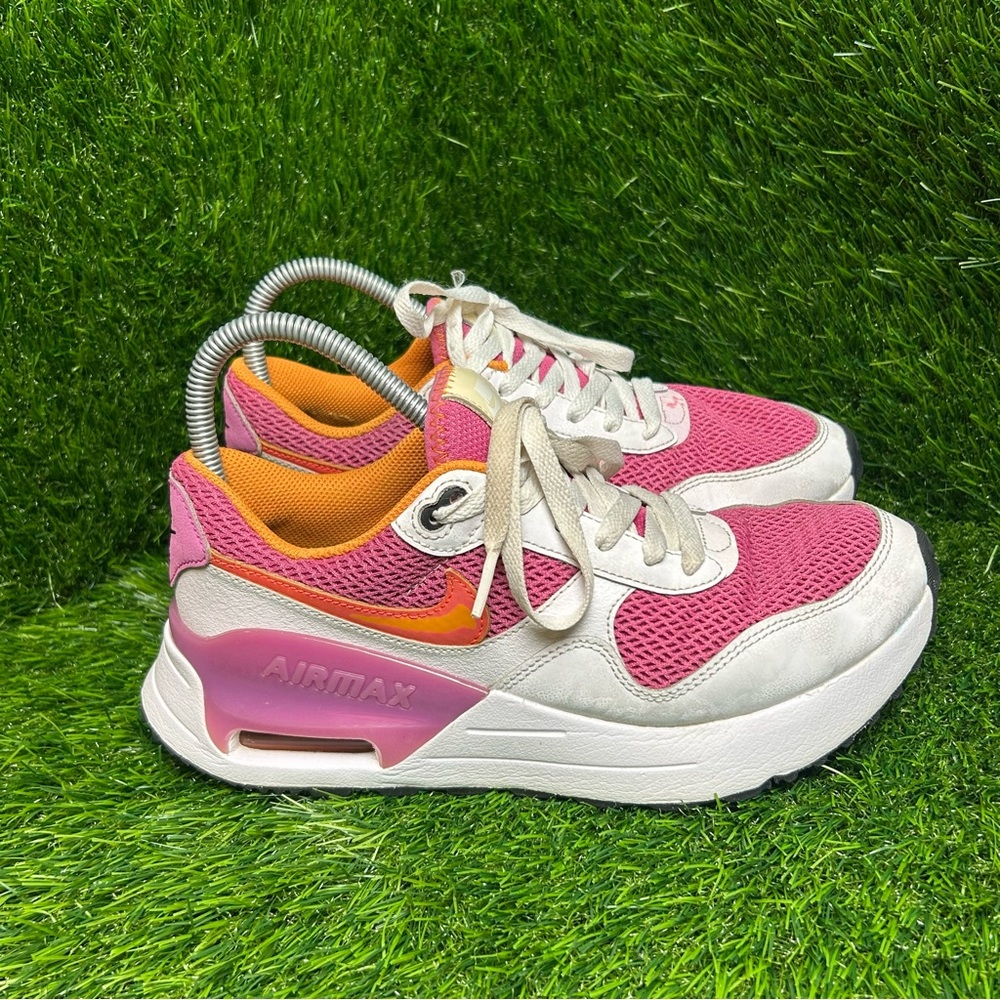 Nike Air Max SYSTM Pink White Orange Womens Shoes FD0825-600 Size 8.5